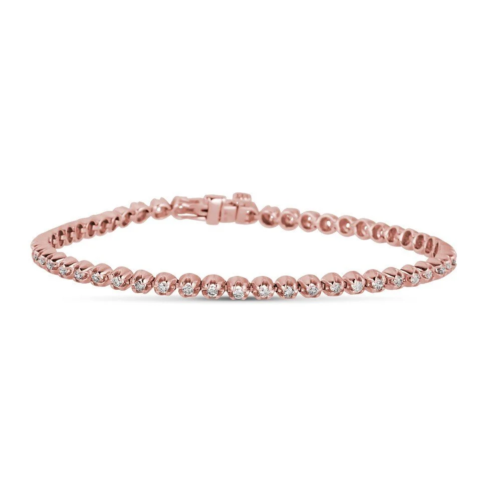 Mens 14k rose gold best sale bracelet